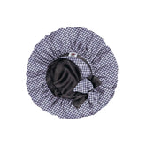 Black Onyx Oversized Satin Sleep Bonnet