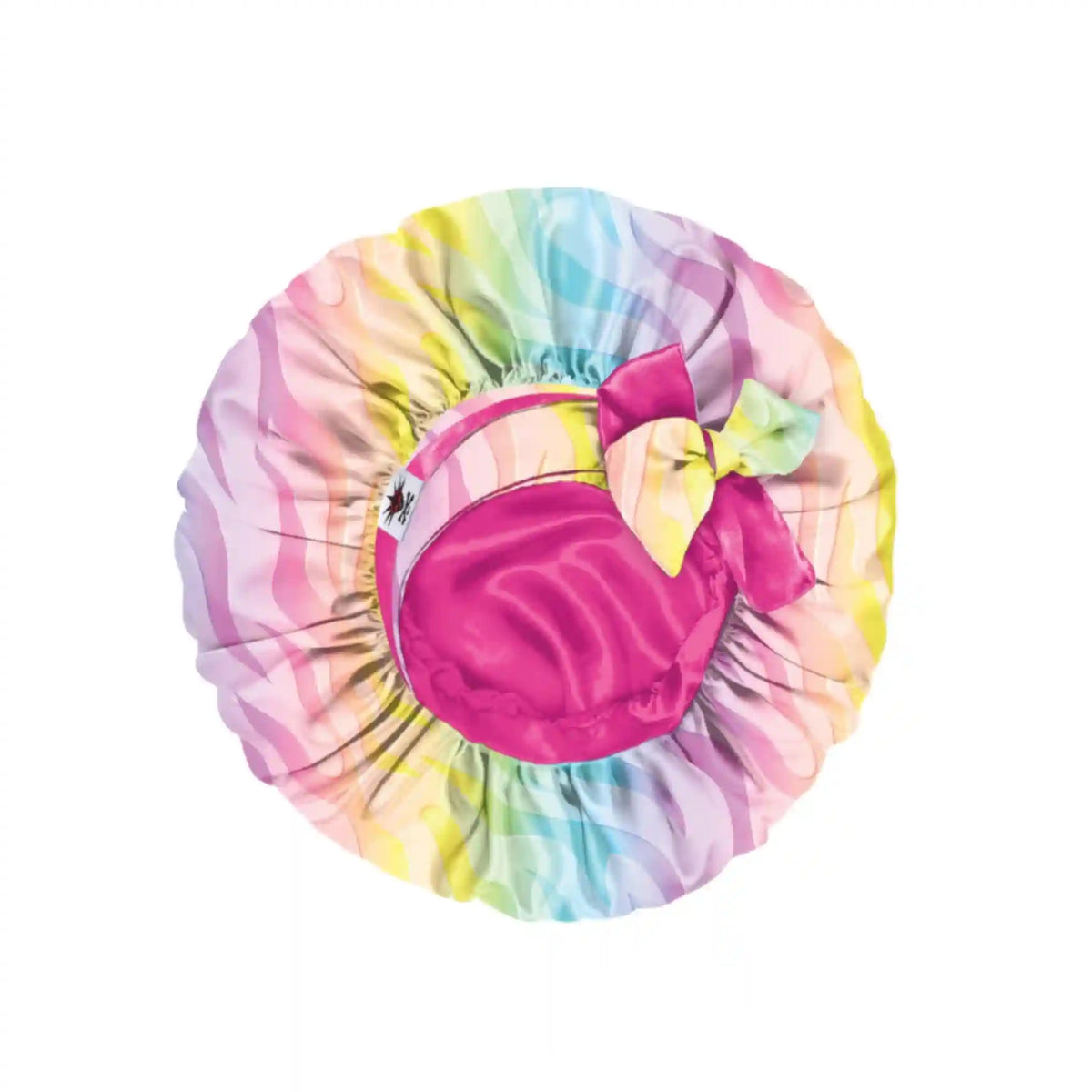 Zebra & Pink Oversized Satin Sleep Bonnet