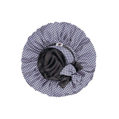 Black Onyx Oversized Satin Sleep Bonnet