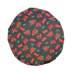 Cherries & Bows Satin-Lined Waterproof Shower Cap